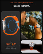 Spigen Silicone Band, orange - Samsung Galaxy Watch 9/8 46mm/44mm/40mm