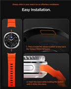 Spigen Silicone Band, orange - Samsung Galaxy Watch 9/8 46mm/44mm/40mm