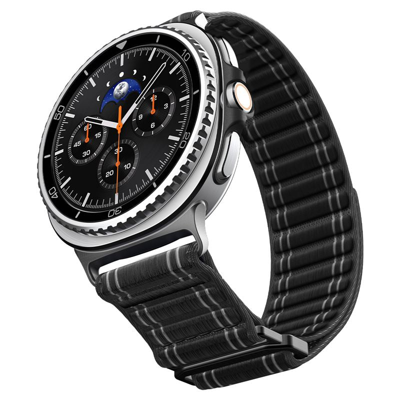 Spigen Fabric Band (hook-and-loop), black - Samsung Galaxy Watch 9/8 46mm/44mm/40mm