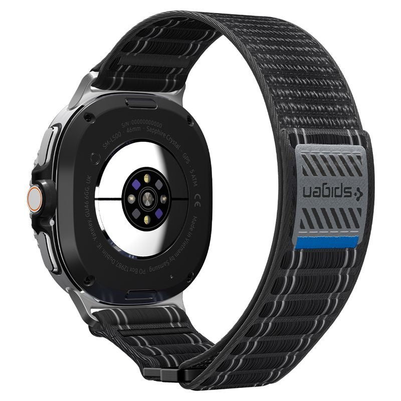 Spigen Fabric Band (hook-and-loop), black - Samsung Galaxy Watch 9/8 46mm/44mm/40mm