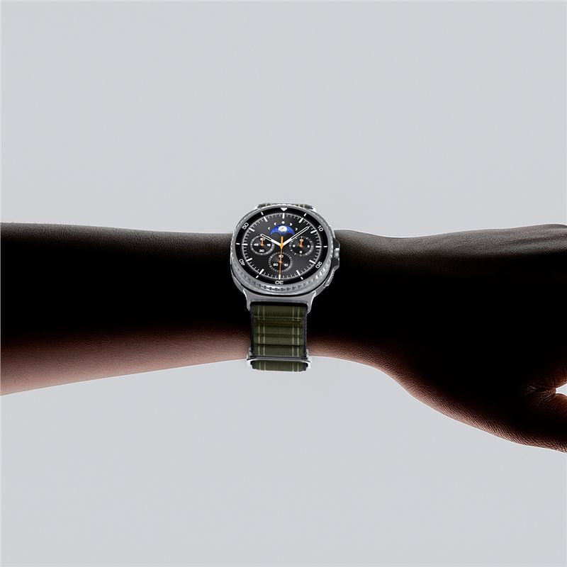 Spigen Fabric Band (hook-and-loop), green - Samsung Galaxy Watch 9/8 46mm/44mm/40mm