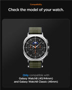 Spigen Fabric Band (hook-and-loop), green - Samsung Galaxy Watch 9/8 46mm/44mm/40mm