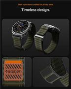 Spigen Fabric Band (hook-and-loop), green - Samsung Galaxy Watch 9/8 46mm/44mm/40mm