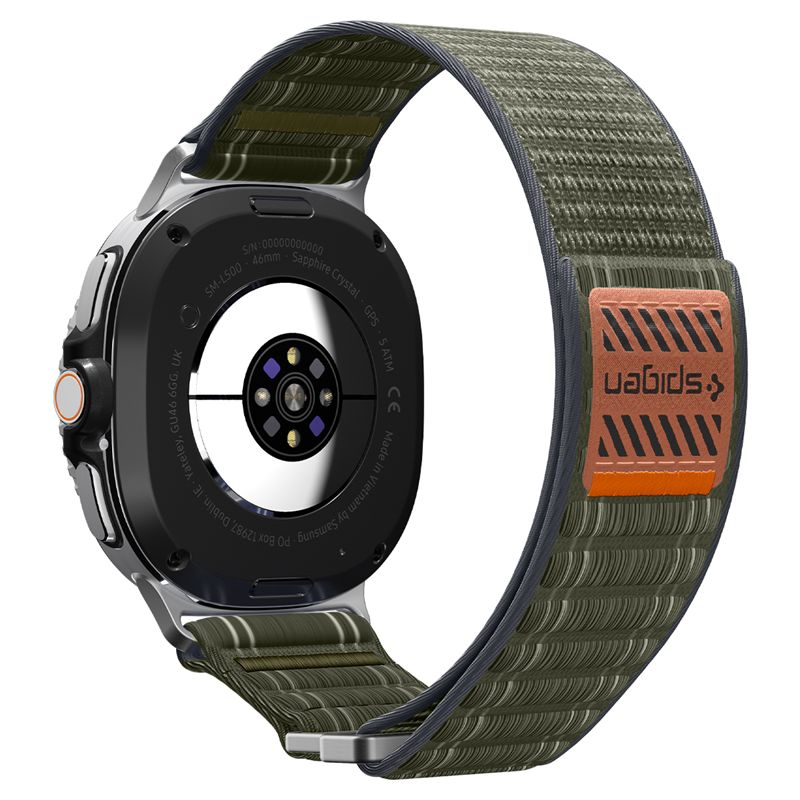 Spigen Fabric Band (hook-and-loop), green - Samsung Galaxy Watch 9/8 46mm/44mm/40mm