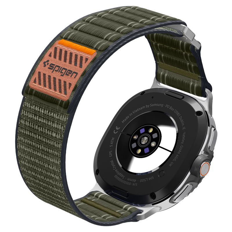 Spigen Fabric Band (hook-and-loop), green - Samsung Galaxy Watch 9/8 46mm/44mm/40mm