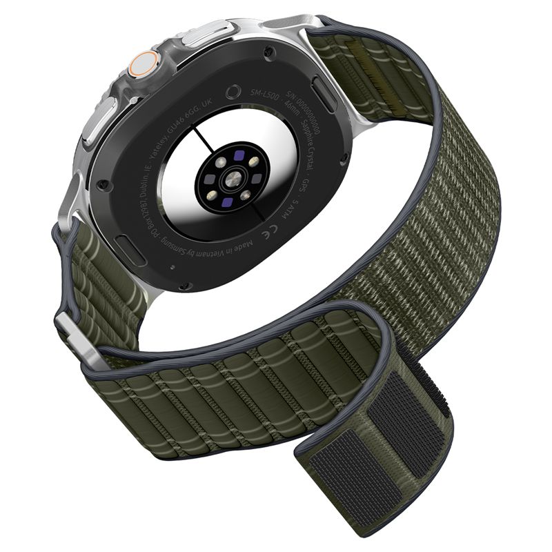 Spigen Fabric Band (hook-and-loop), green - Samsung Galaxy Watch 9/8 46mm/44mm/40mm