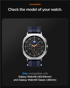Spigen Fabric Band (hook-and-loop), navy - Samsung Galaxy Watch 9/8 46mm/44mm/40mm