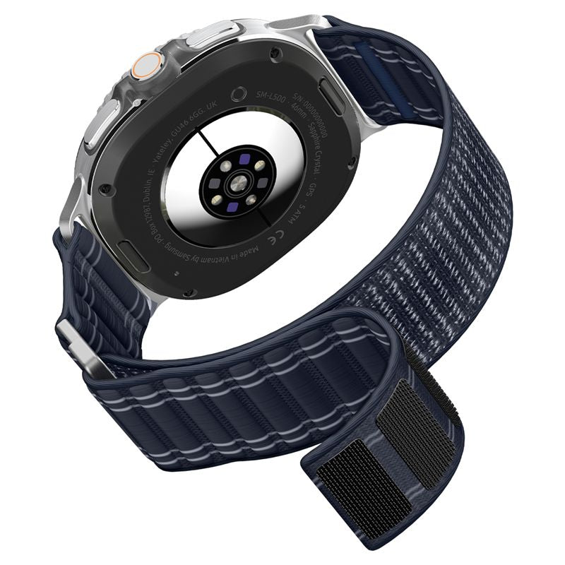 Spigen Fabric Band (hook-and-loop), navy - Samsung Galaxy Watch 9/8 46mm/44mm/40mm