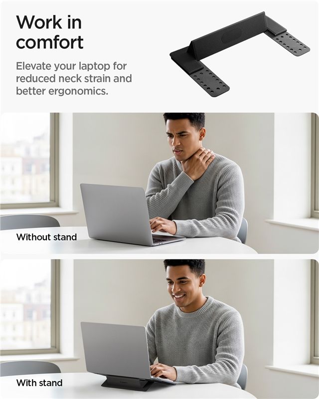 Spigen Slimfold Laptop Stand LD201-S1, black