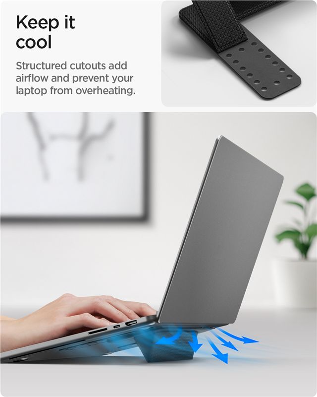 Spigen Slimfold Laptop Stand LD201-S1, black