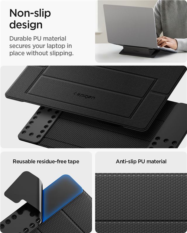 Spigen Slimfold Laptop Stand LD201-S1, black