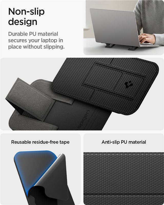 Spigen Slimfold Laptop Stand LD201-S2, black