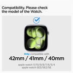 Spigen Metal Band, strieborný - Apple Watch 42mm/41mm/40mm