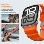 Spigen Silicone Band, orange - Apple Watch 49mm/46mm/45mm/44mm