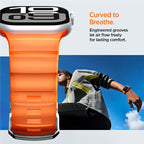 Spigen Silicone Band, orange - Apple Watch 49mm/46mm/45mm/44mm