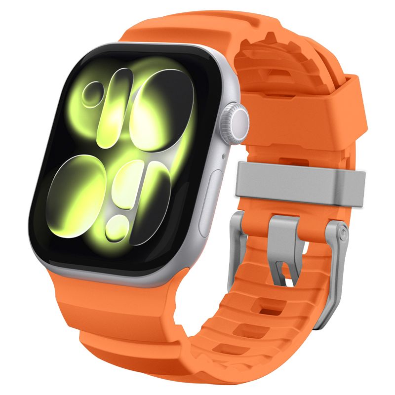 Spigen Silicone Band, orange - Apple Watch 49mm/46mm/45mm/44mm