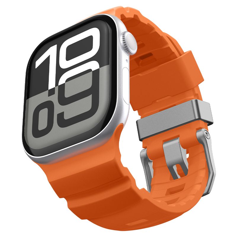 Spigen Silicone Band, orange - Apple Watch 49mm/46mm/45mm/44mm