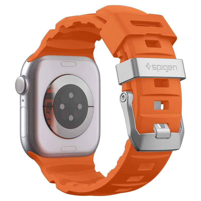 Spigen Silicone Band, orange - Apple Watch 49mm/46mm/45mm/44mm