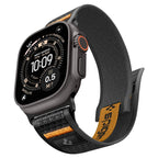 Spigen Athlex Air 2 Active Band, čierna oranžová - Apple Watch 49mm/46mm/45mm/44mm