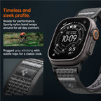 Spigen Athlex Air 2 Active Band, black gray - Apple Watch 49mm/46mm/45mm/44mm