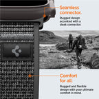 Spigen Athlex Air 2 Active Band, black gray - Apple Watch 49mm/46mm/45mm/44mm