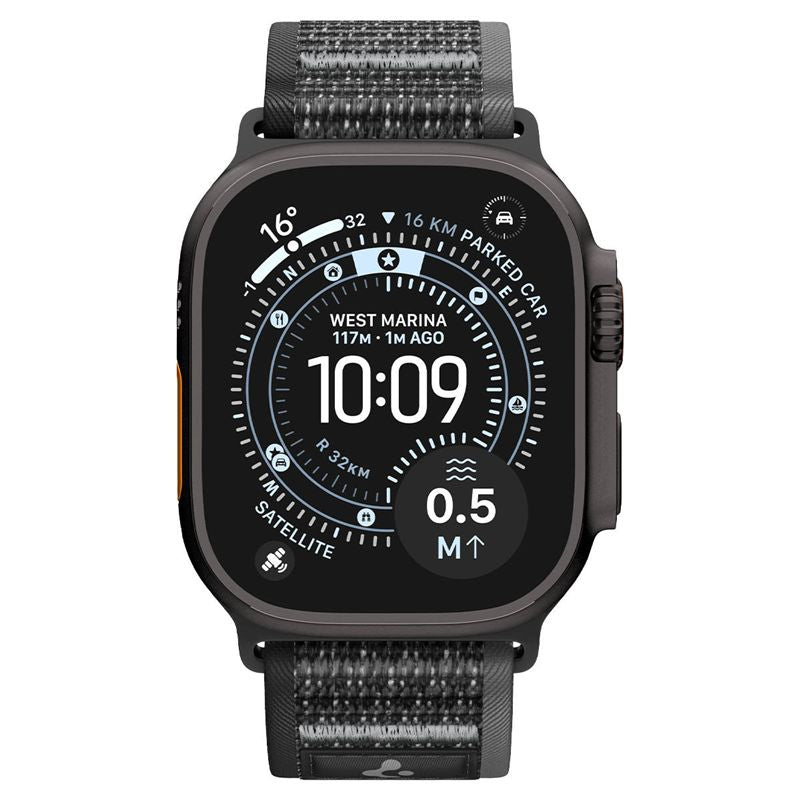 Spigen Athlex Air 2 Active Band, black gray - Apple Watch 49mm/46mm/45mm/44mm
