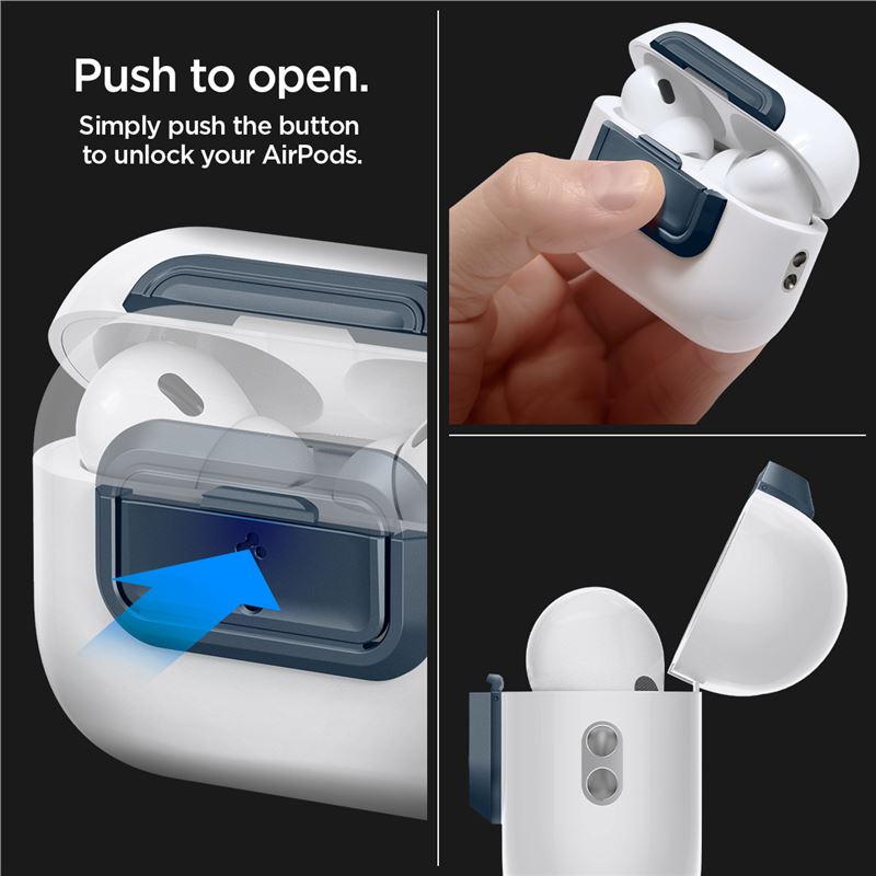 Spigen Lock Fit M, metal slate - AirPods Pro (2nd/1st Gen)