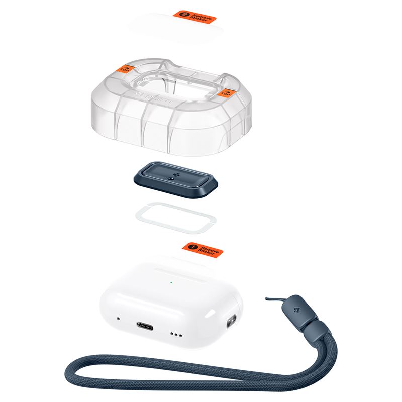 Spigen Lock Fit M, metal slate - AirPods Pro (2nd/1st Gen)