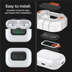 Spigen Lock Fit M, carbon - AirPods Pro (2nd/1st Gen)
