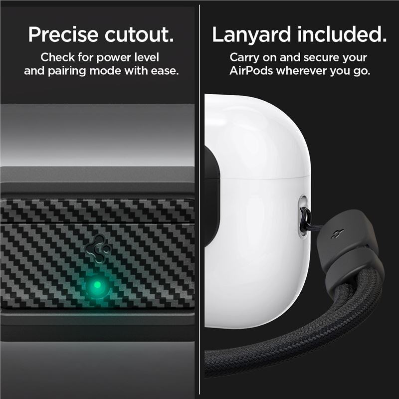 Spigen Lock Fit M, carbon - AirPods Pro (2nd/1st Gen)
