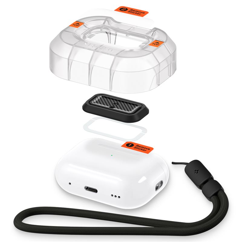 Spigen Lock Fit M, carbon - AirPods Pro (2nd/1st Gen)