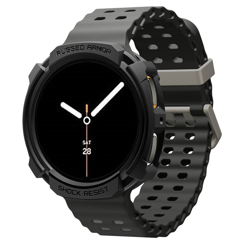 Spigen Rugged Armor, matná čierna - Samsung Galaxy Watch 9/8 44mm