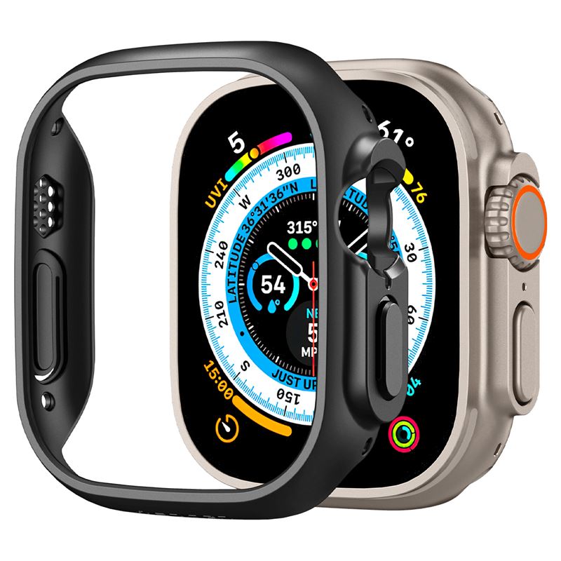 Spigen Thin Fit, čierny – Apple Watch Ultra 3/2/1