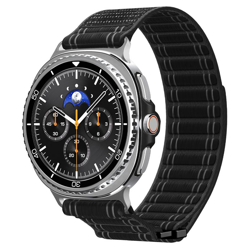 Spigen Fabric Band (hook-and-loop), black - Samsung Galaxy Watch 9/8 46mm/44mm/40mm