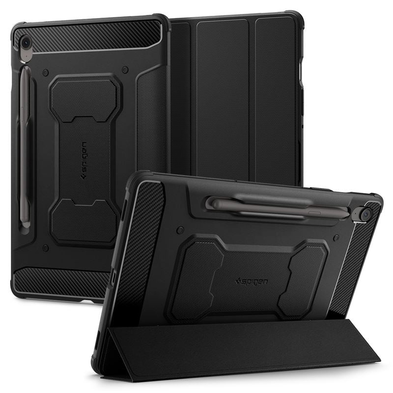 Spigen Rugged Armor Pro, black - Samsung Galaxy Tab S10 FE+
