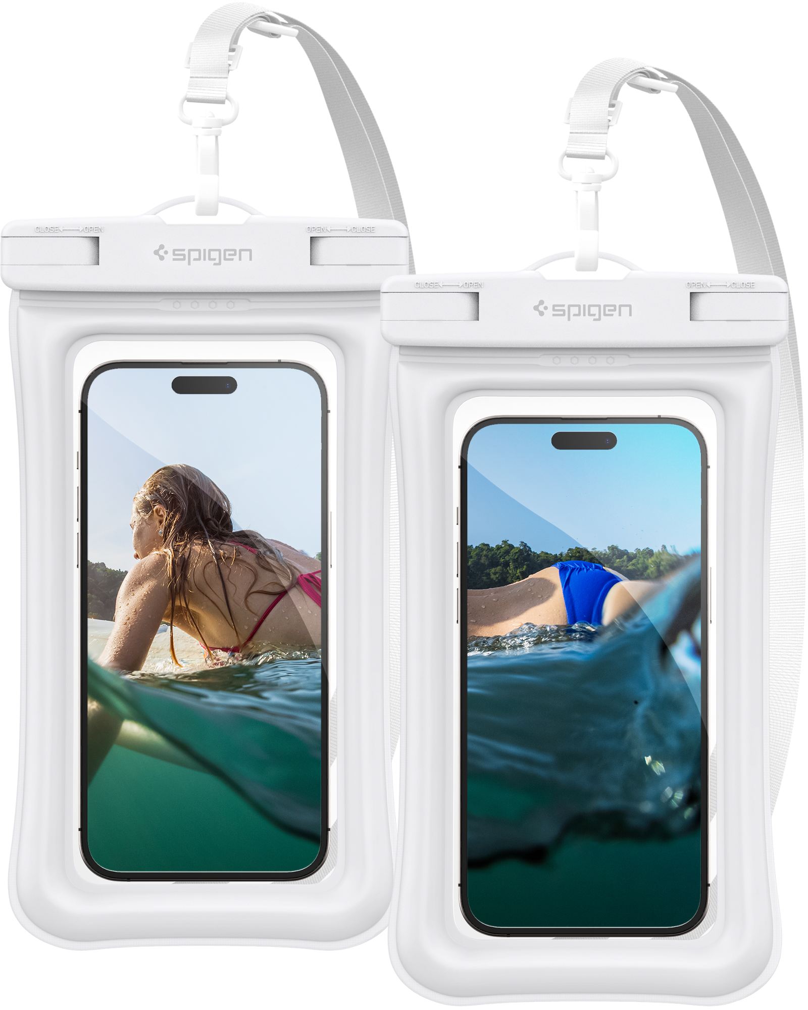 Spigen Aqua Shield WaterProof Floating Case A610 2 Pack, white (1)