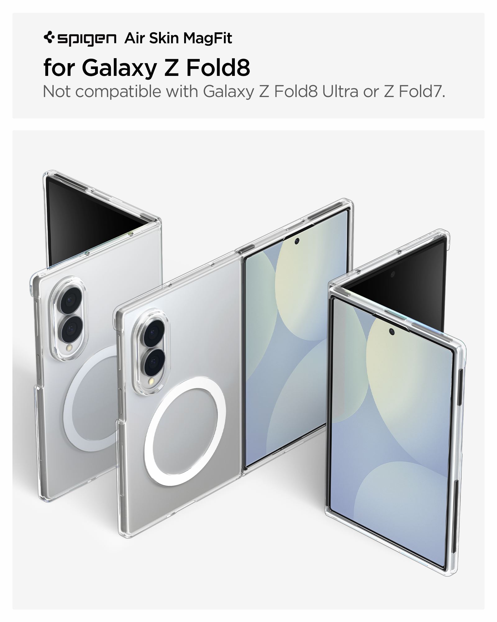 Spigen Air Skin MagSafe, clear white - Samsung Galaxy Z Fold8 (15)