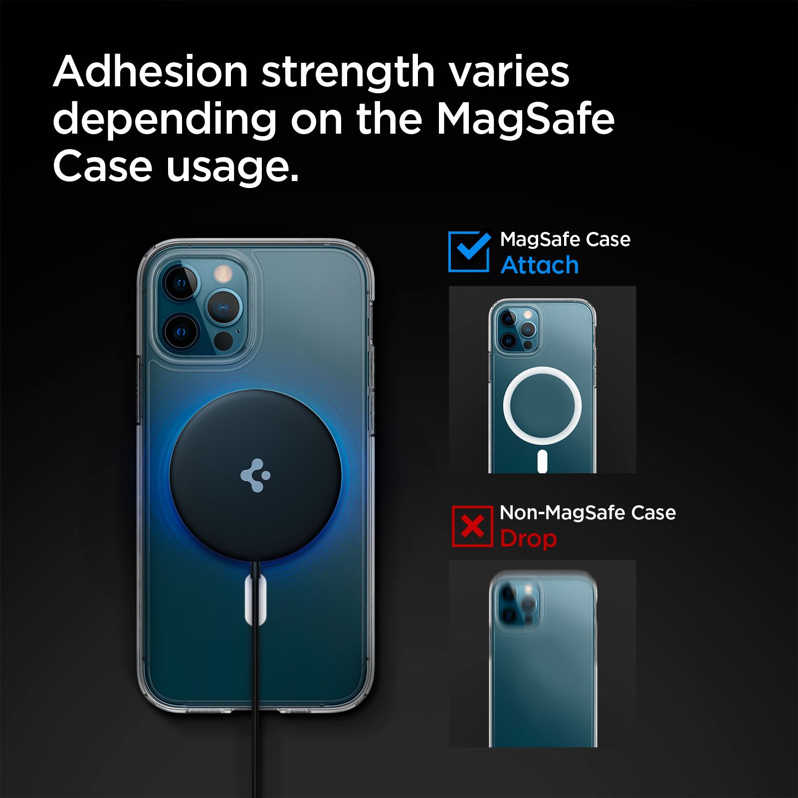 Spigen Power Arc ArcField Magnetic Wireless Charger, black - Fast Charging/7.5W (9)