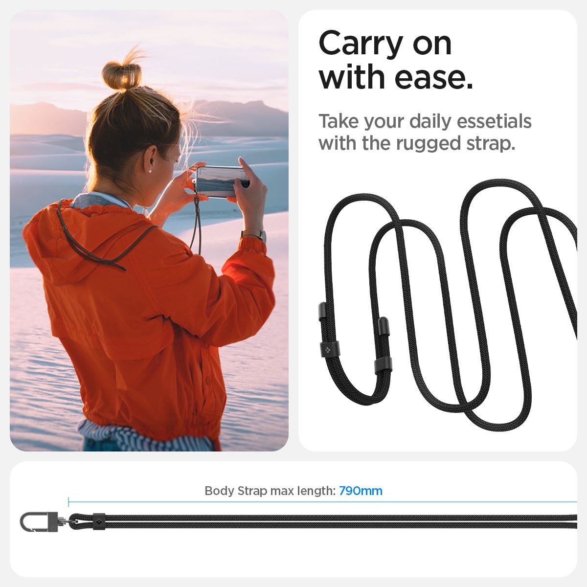 Spigen Crossbody Strap, black (4)