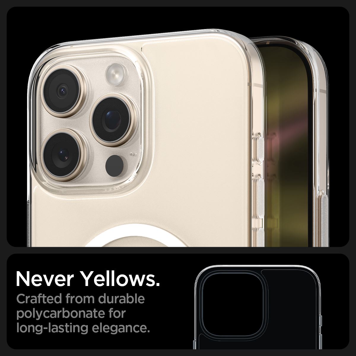 Spigen Thin Fit T MagSafe, clear white - iPhone 16 Pro (12)