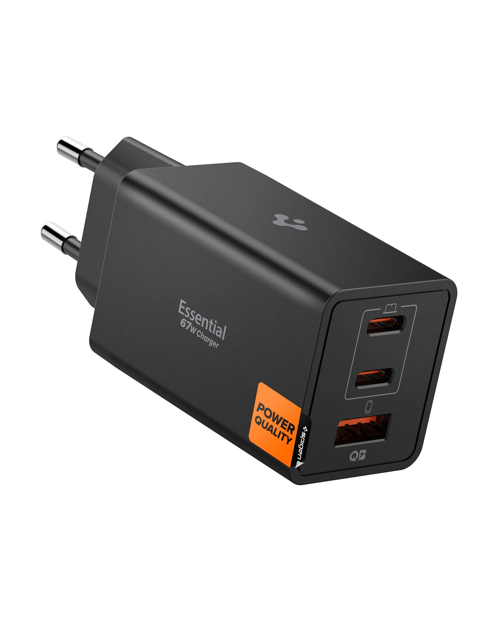 Spigen Essential 67W Wall Charger EE673EU, black