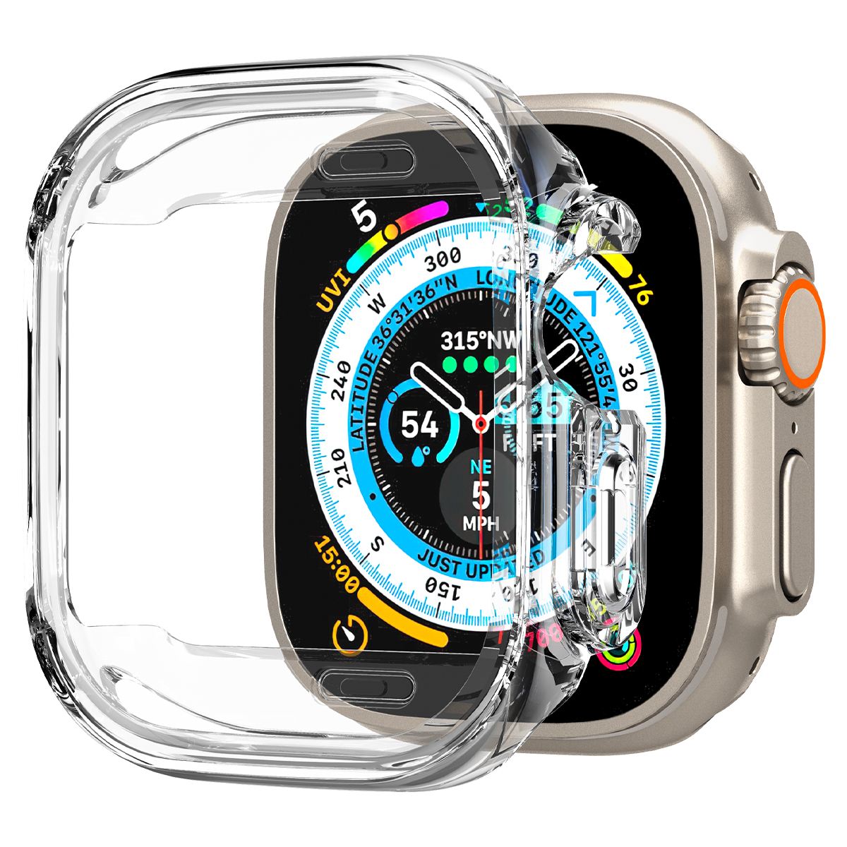 Spigen Ultra Hybrid, clear - Apple Watch Ultra 3/2/1