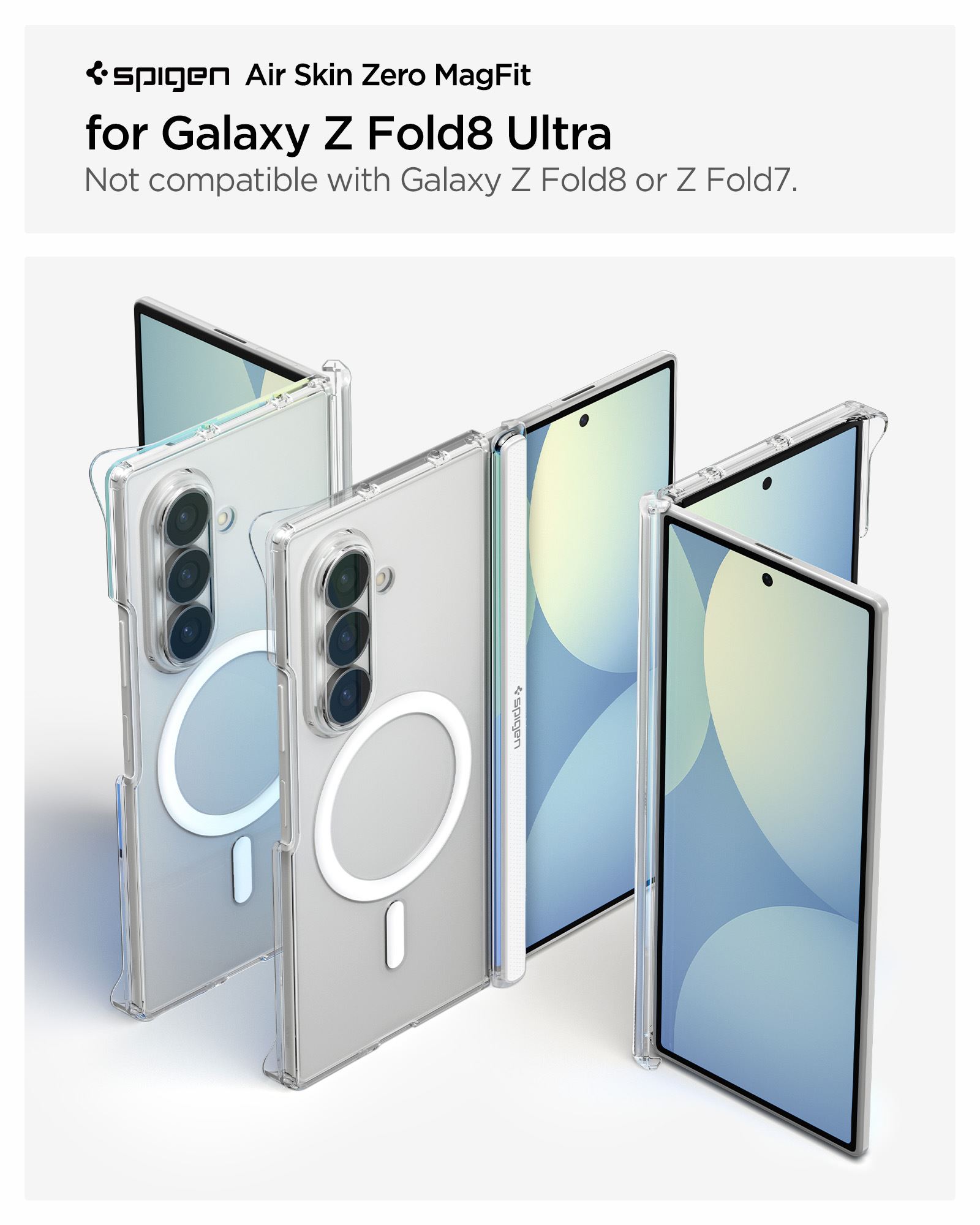 Spigen Air Skin Zero MagSafe, clear white - Samsung Galaxy Z Fold8 Ultra (21)