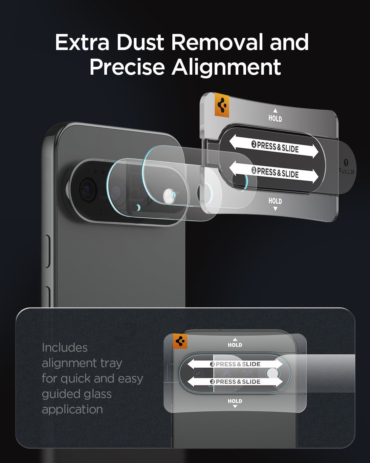 Spigen Glass tR EZ Fit Optik Pro 2 Pack, crystal clear - Google Pixel 11 Pro XL (13)