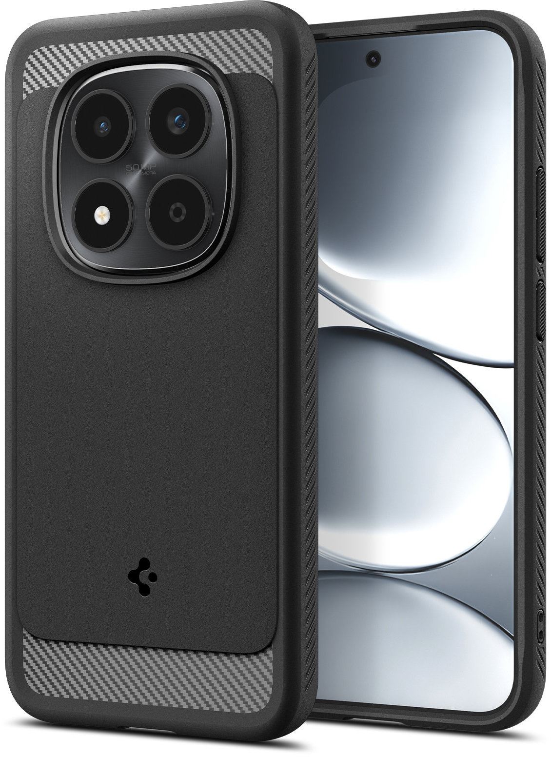 Spigen Rugged Armor, matte black - Xiaomi Redmi Note 15 Pro 5G (1)