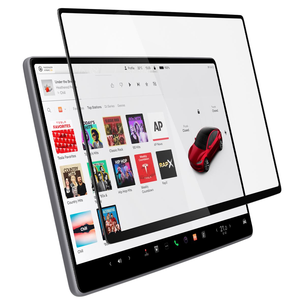 Spigen EZ Fit Clear Transparent (15.4"/1 Pack) - Tesla Model Y (2025/2026)/Model 3 (2024/2025/2026) (2)