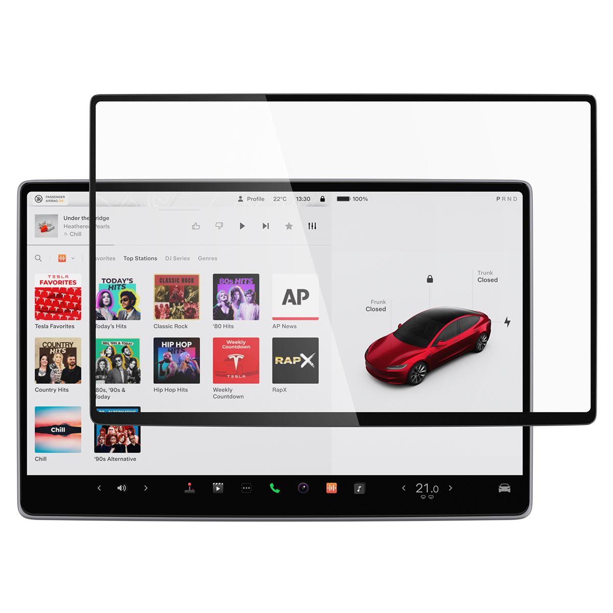 Spigen EZ Fit Clear Transparent (15.4"/1 Pack) - Tesla Model Y (2025/2026)/Model 3 (2024/2025/2026) (4)