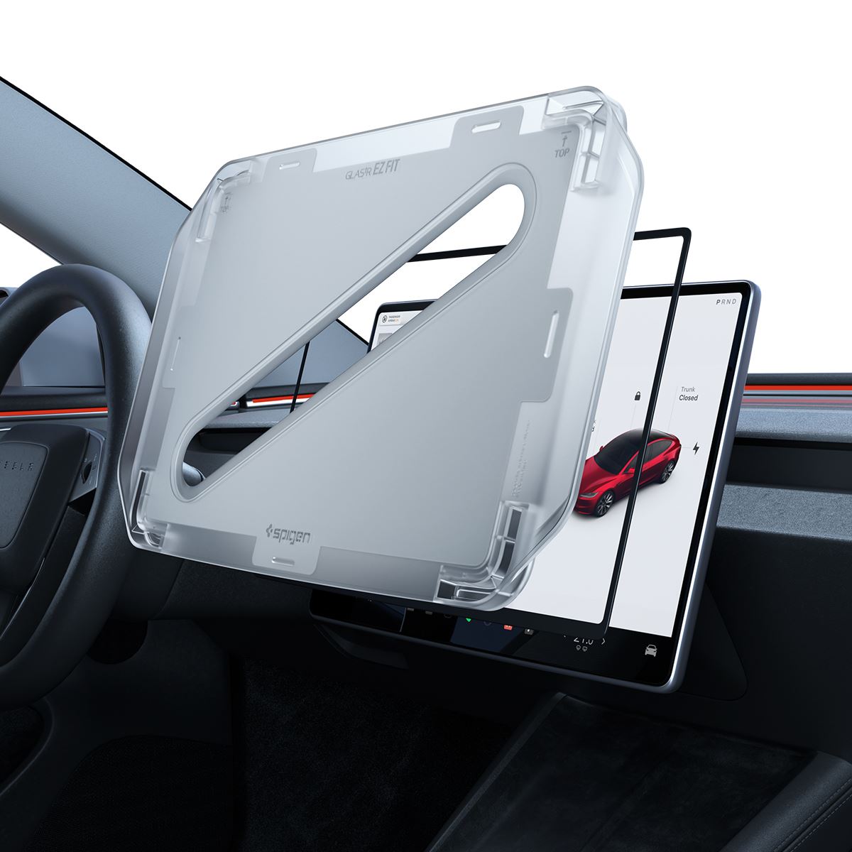 Spigen EZ Fit Clear Transparent (15.4"/1 Pack) - Tesla Model Y (2025/2026)/Model 3 (2024/2025/2026) (7)