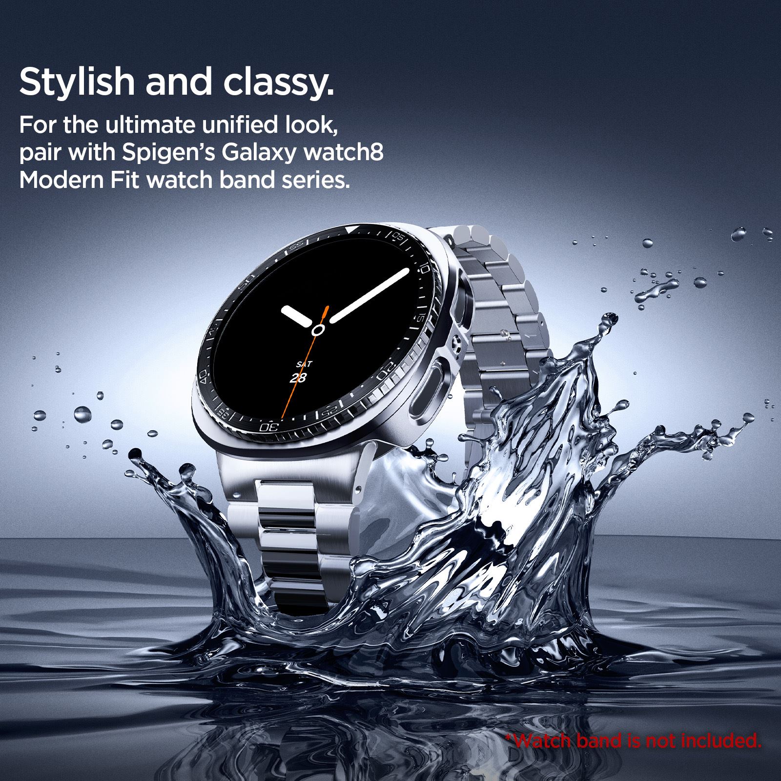 Spigen Bezel Tune Pro (Diver), black - Samsung Galaxy Watch 9/8 44mm (15)