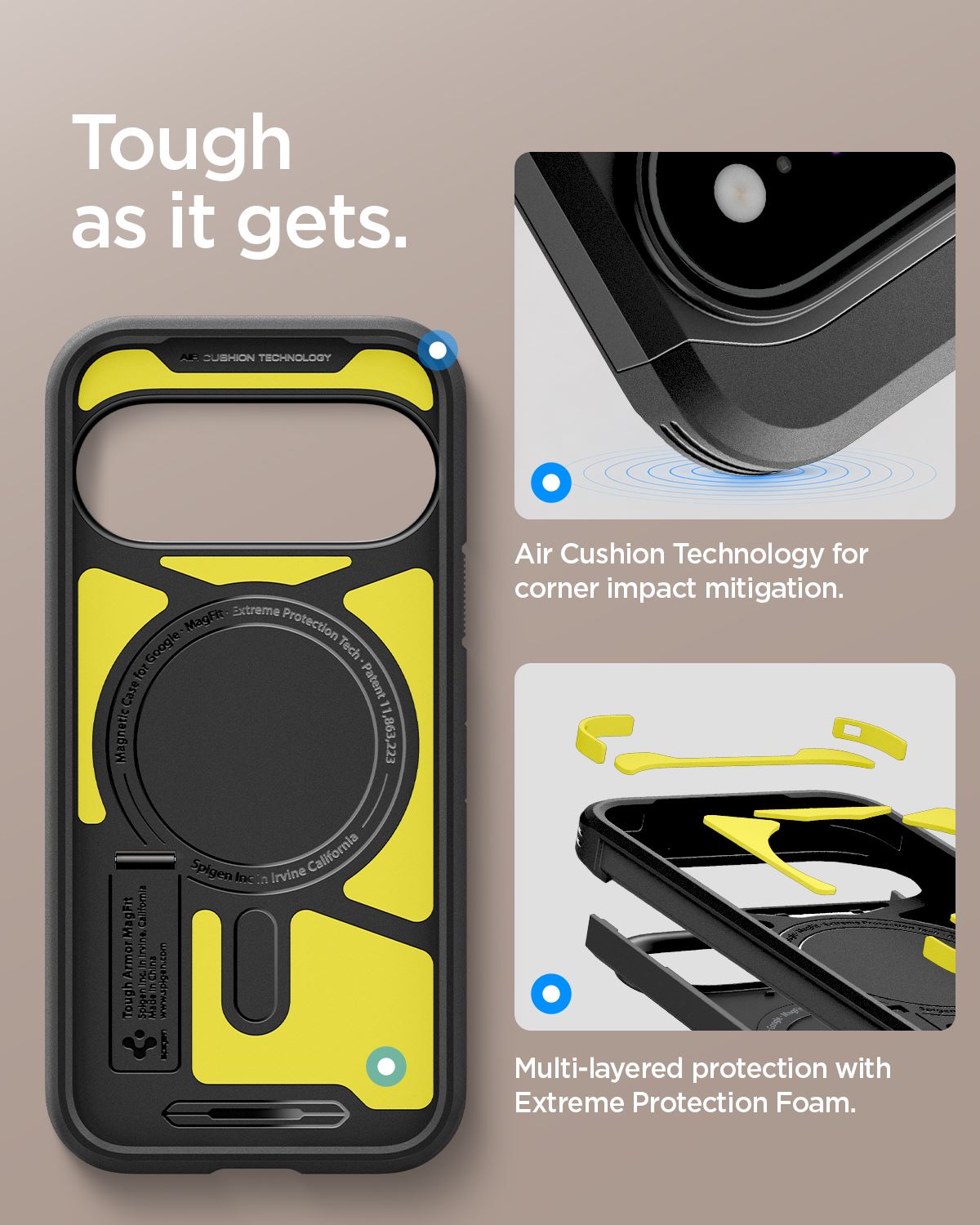 Spigen Tough Armor MagSafe, black - Google Pixel 11 Pro (16)